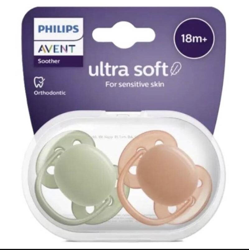 پستانک ارتودنسی اونت ۱۸+ ماه Avent ultrasoft 1