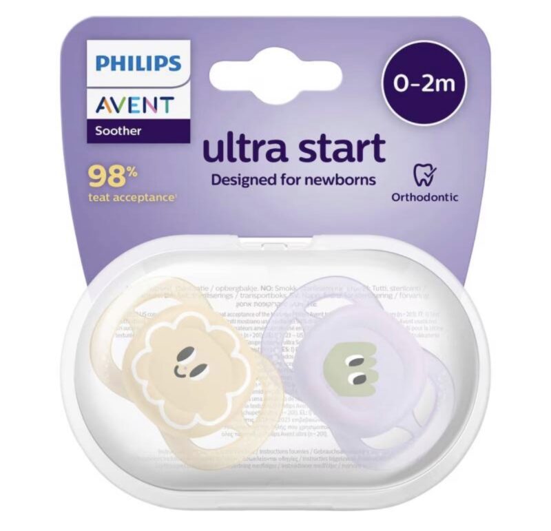 پستانک اونت ۰-۲ ماه دخترانه Avent Ultrastart 1