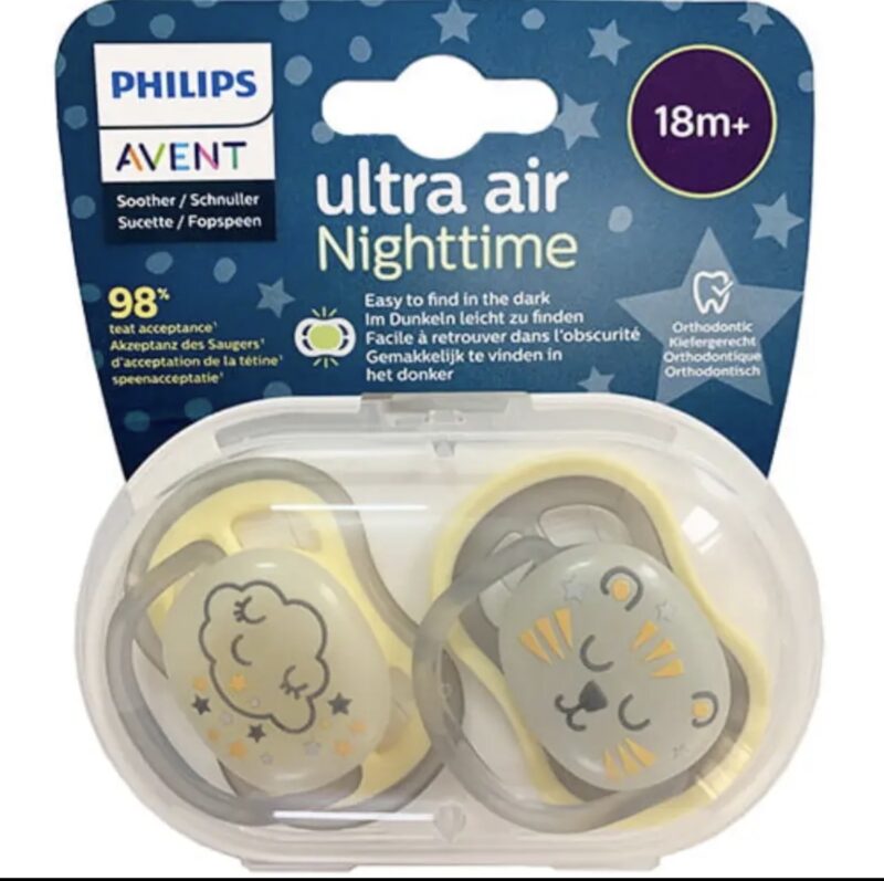 پستانک شب تاب اونت ۱۸+ ماه UltraAir Avent 1