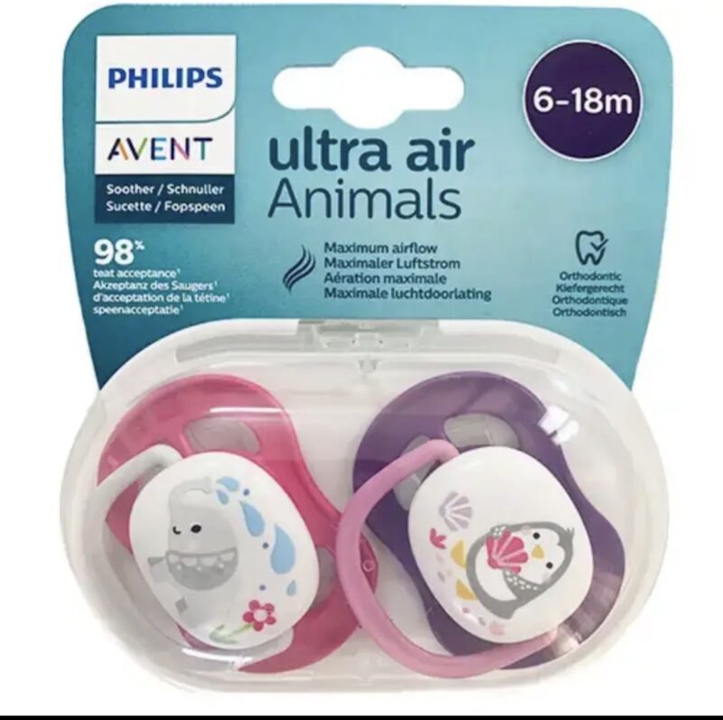 پستانک ارتودنسی اونت ۶-۱۸ ماه UltraAir Avent 1