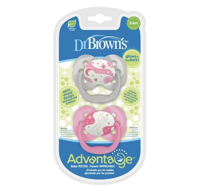 پستانک 2 عددی شب تاب 0 - 6 ماه دکتر براون dr browns 1