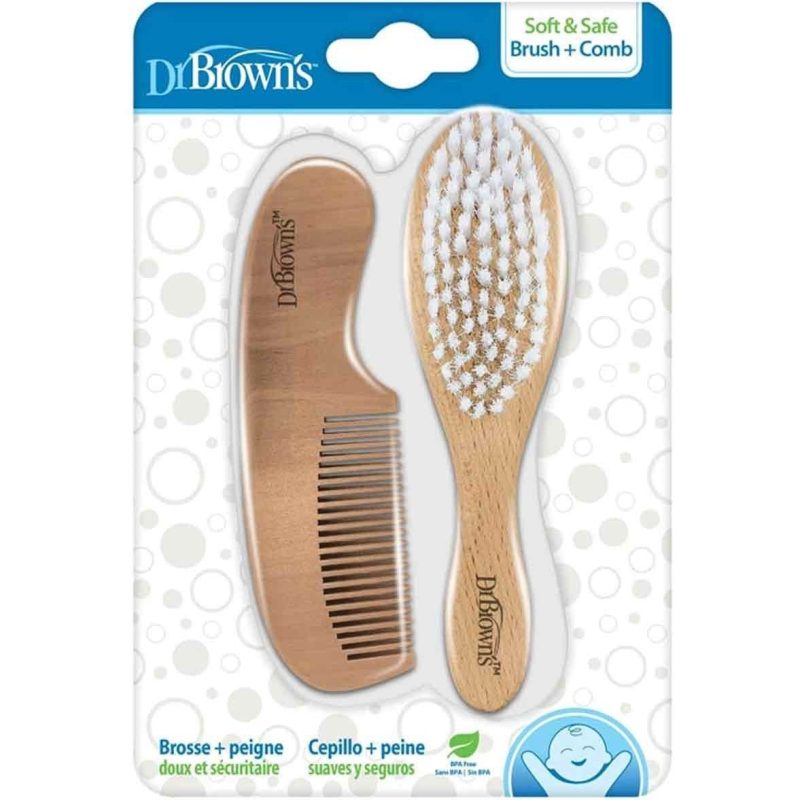 شانه و برس چوبی دکتر براون dr browns 1