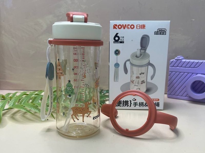 لیوان آبخوری نی دار 360 میل رووکو Rovco 3