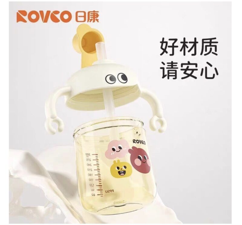 لیوان نی دار نوزاد 300 میل طرح ربات رووکو Rovco 2