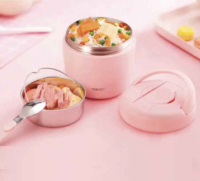 فلاسک غذای داخل استیل قاشق دار پینکا Pinkah 2