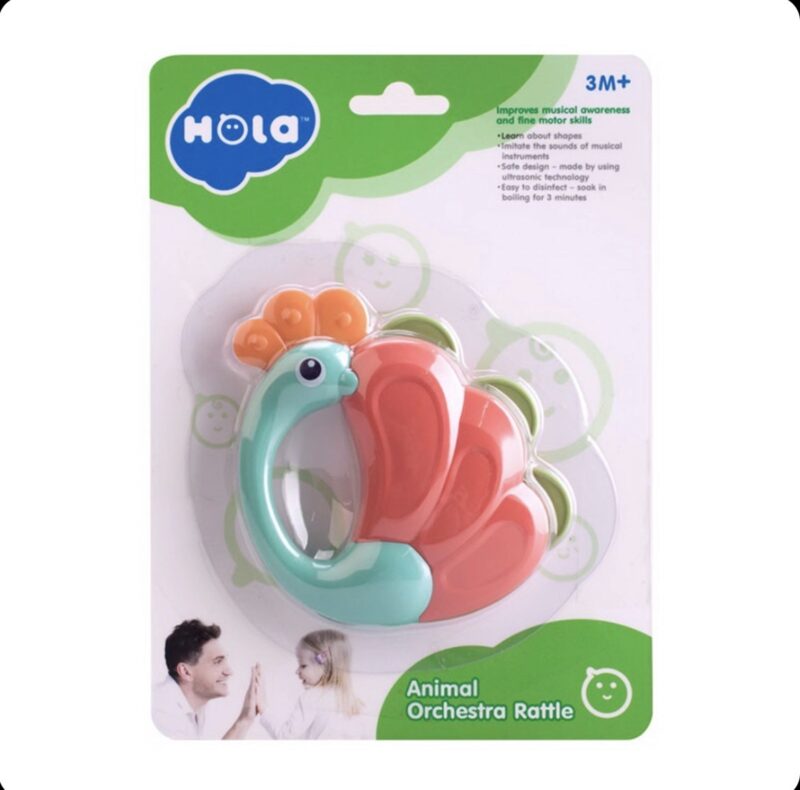 جغجغه طرح طاووس هولی تویز Hola toys 2