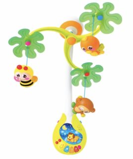 آویز تخت موزیکال طرح زنبور هولی تویز Hola toys