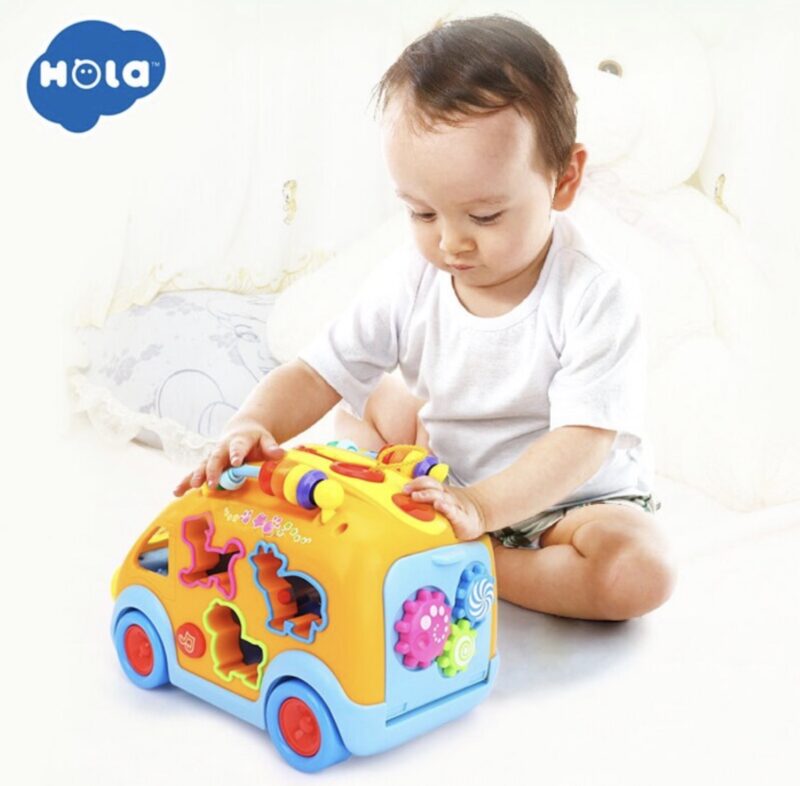 اسباب بازی موزیکال اتوبوس لگویی هولی تویز Hola toys 3